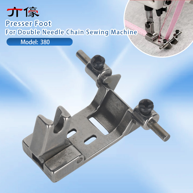 Embroidery Needle - 380 Double Needle Chain Bottom Guide