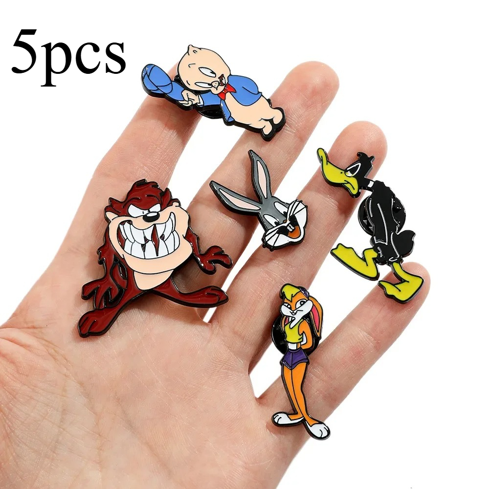Embroidery Rabbit - Set Rabbit Lapel Pins for Backpack