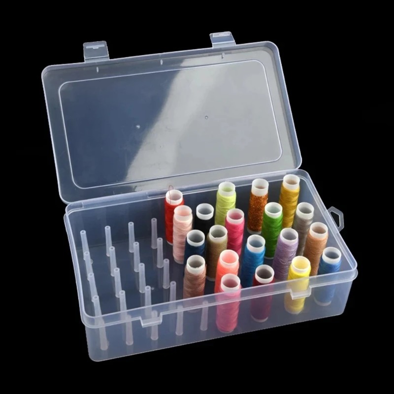 Embroidery Software - 42 Spool Sewing Thread Organizer Box,
