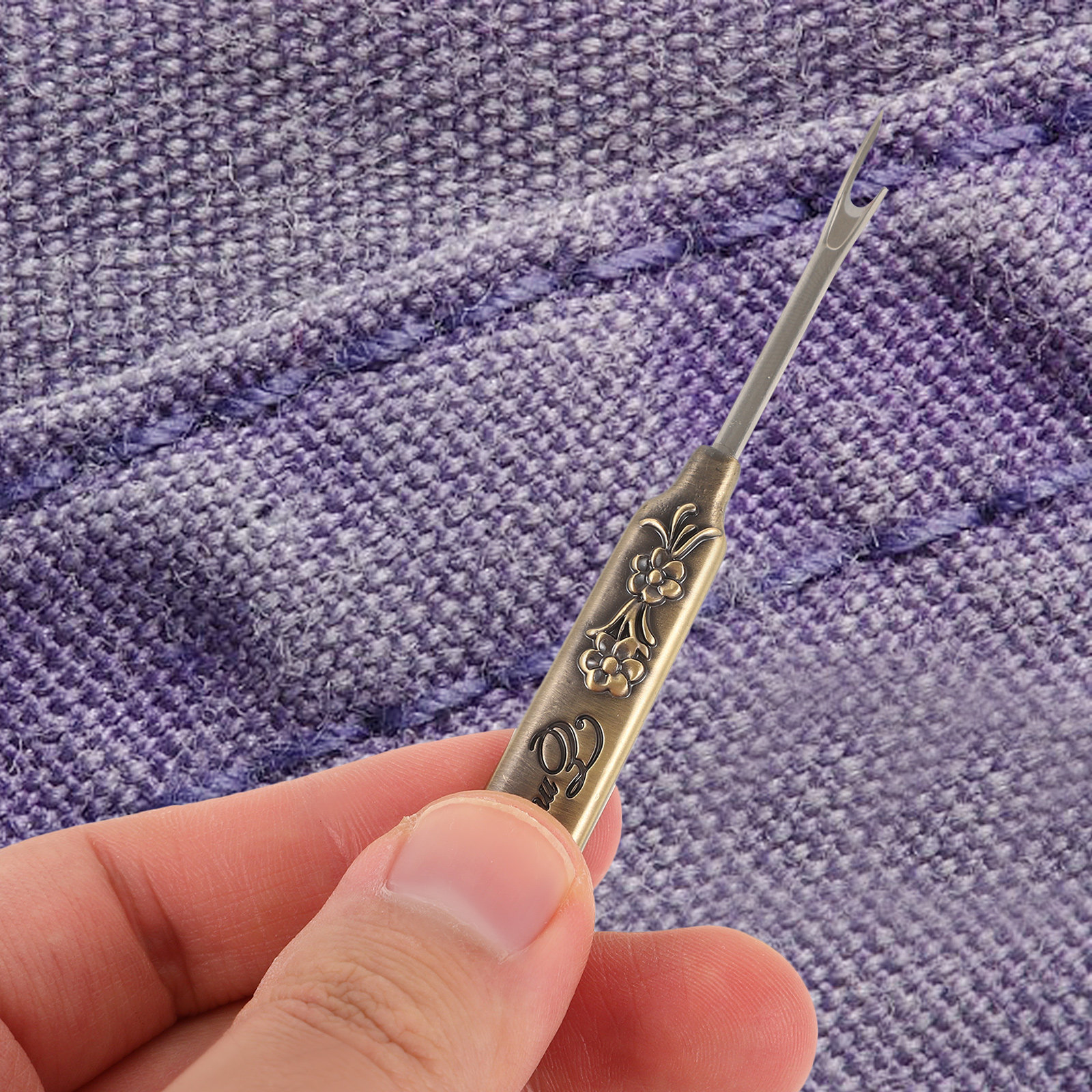 Embroidery Removal Tool - Seam Ripper Zinc Alloy Vintage Carved
