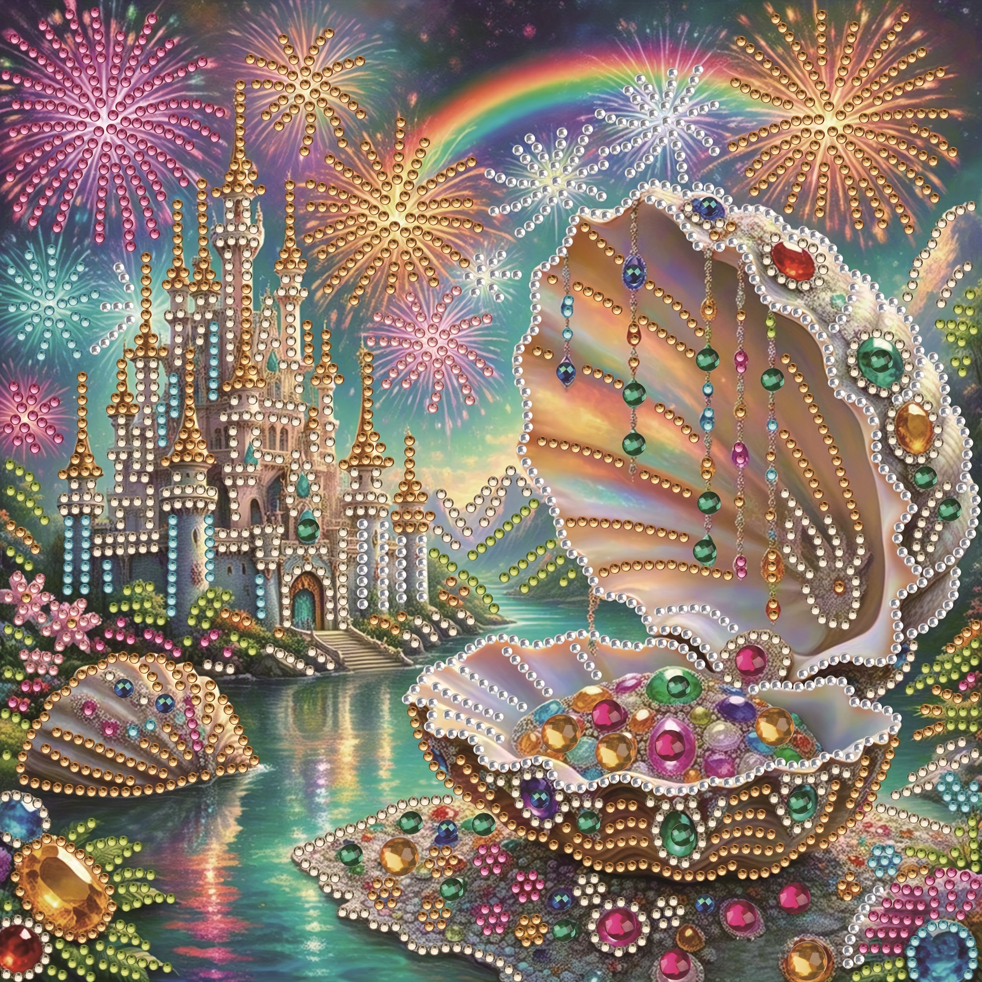 Embroidery Kit Set - 1pc - Shell Pattern Diamond Painting