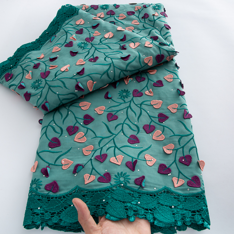 Embroidery Abaya - Nigerian Embroidery Cotton Lace Fabric High