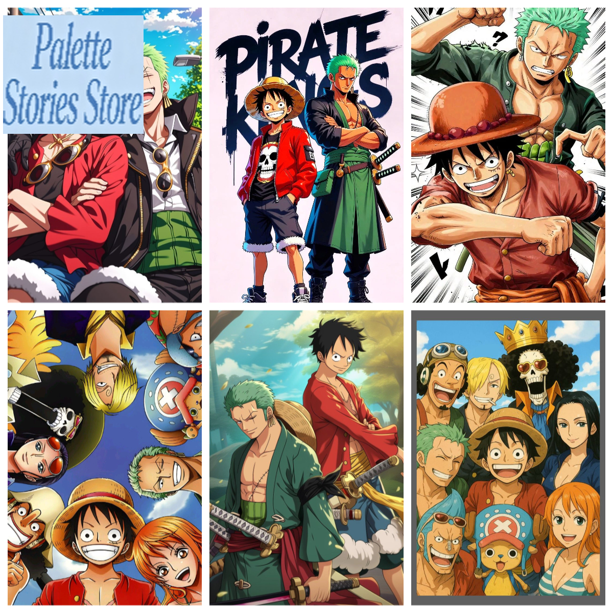 Embroidery Translate - One Piece Luffy Paint by Numbers