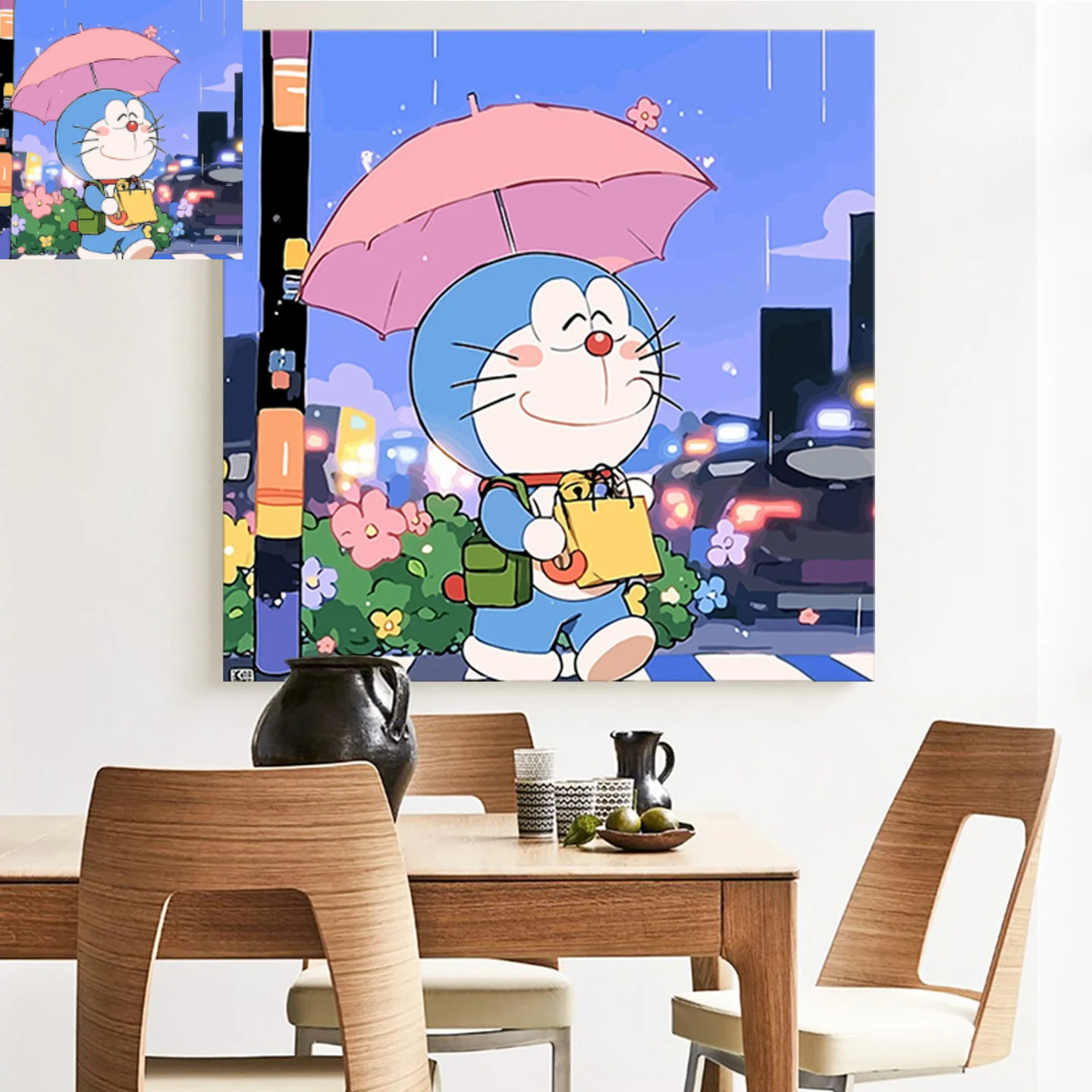 Embroidery Translate - Doraemon Digital Paint-by-Number DIY Coloring Cartoon