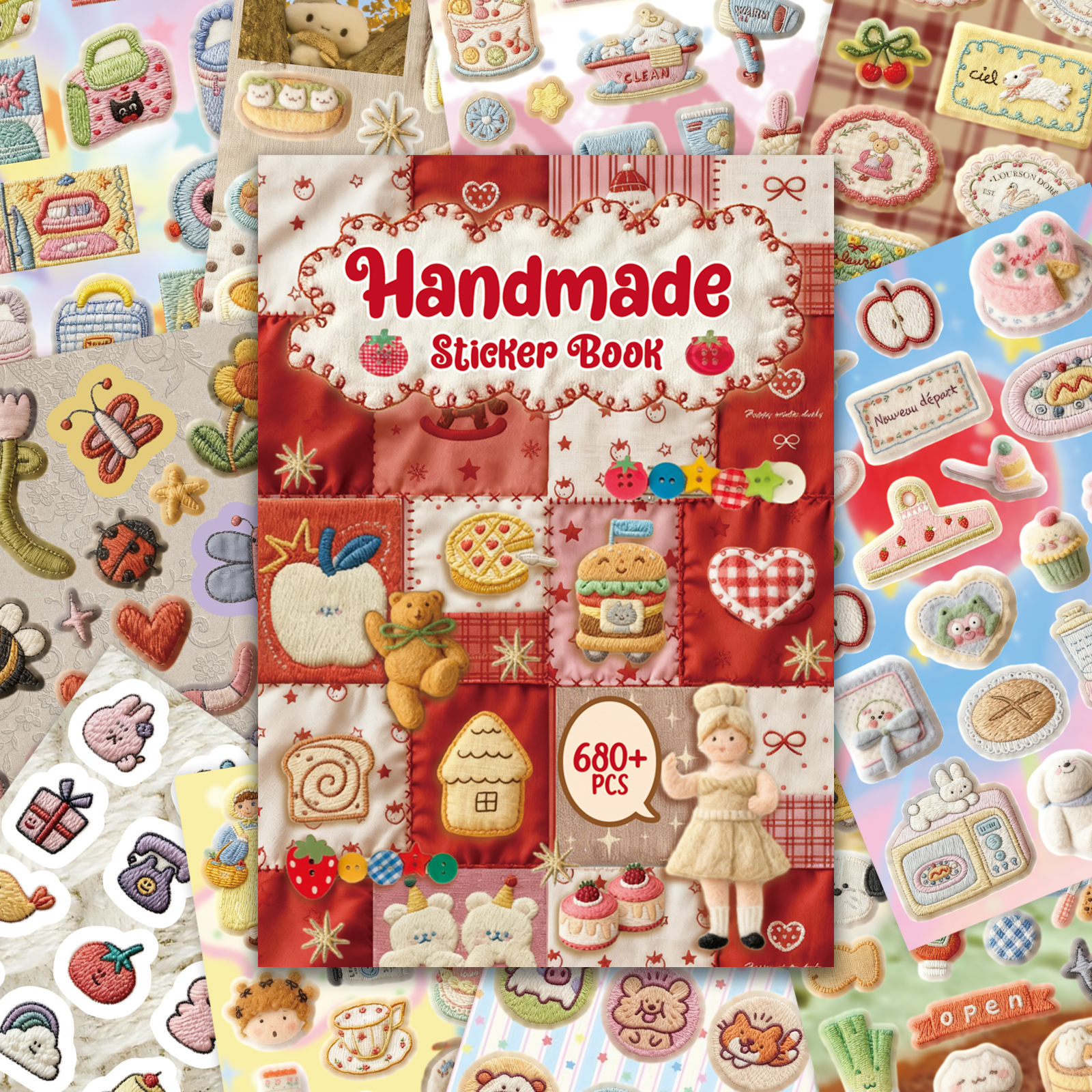 Embroidery Journal Book - Random Cover 30 Sheets 680+ Pcs