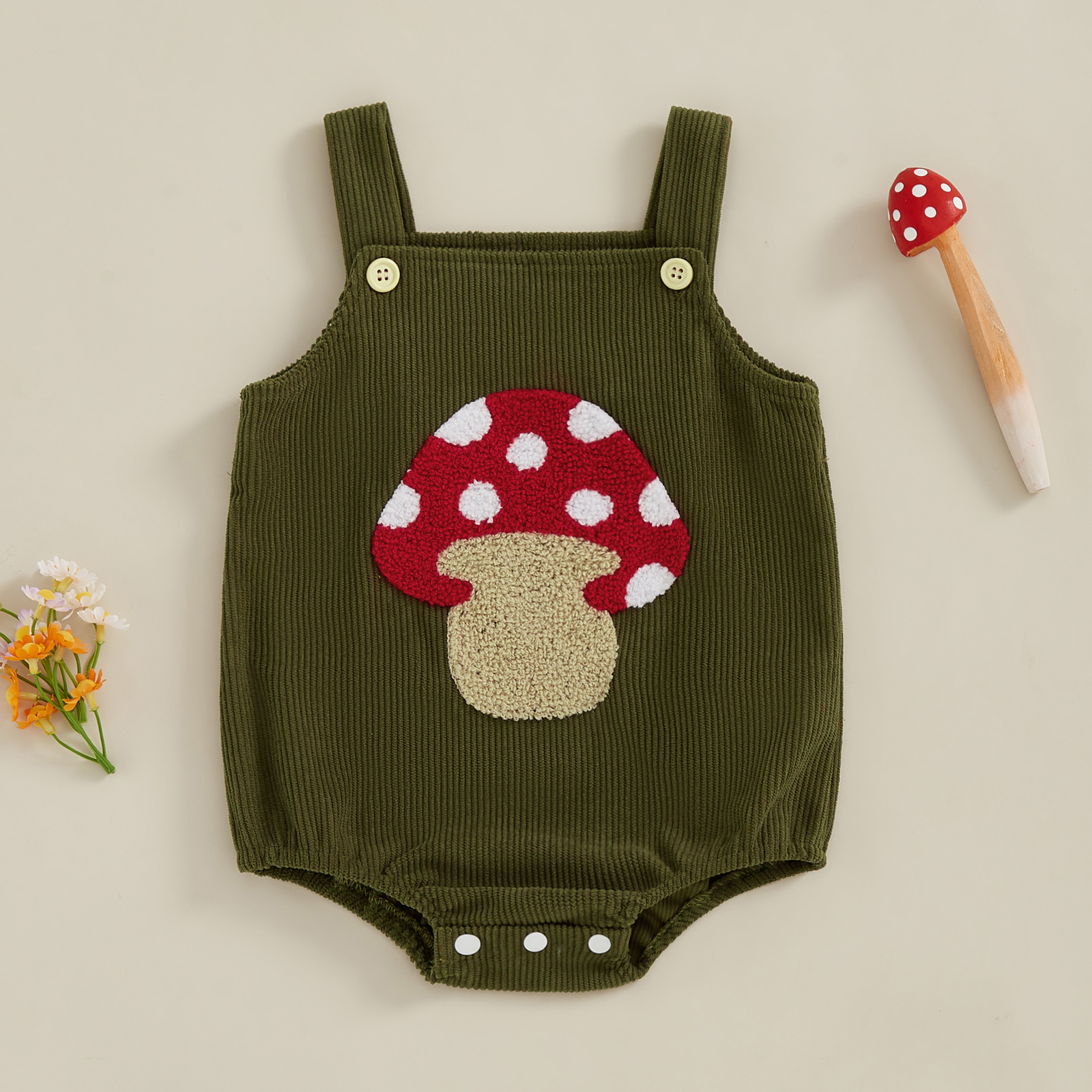 Embroidery Lady Bug - Summer Baby Romper Sleeveless Embroidery Ladybug