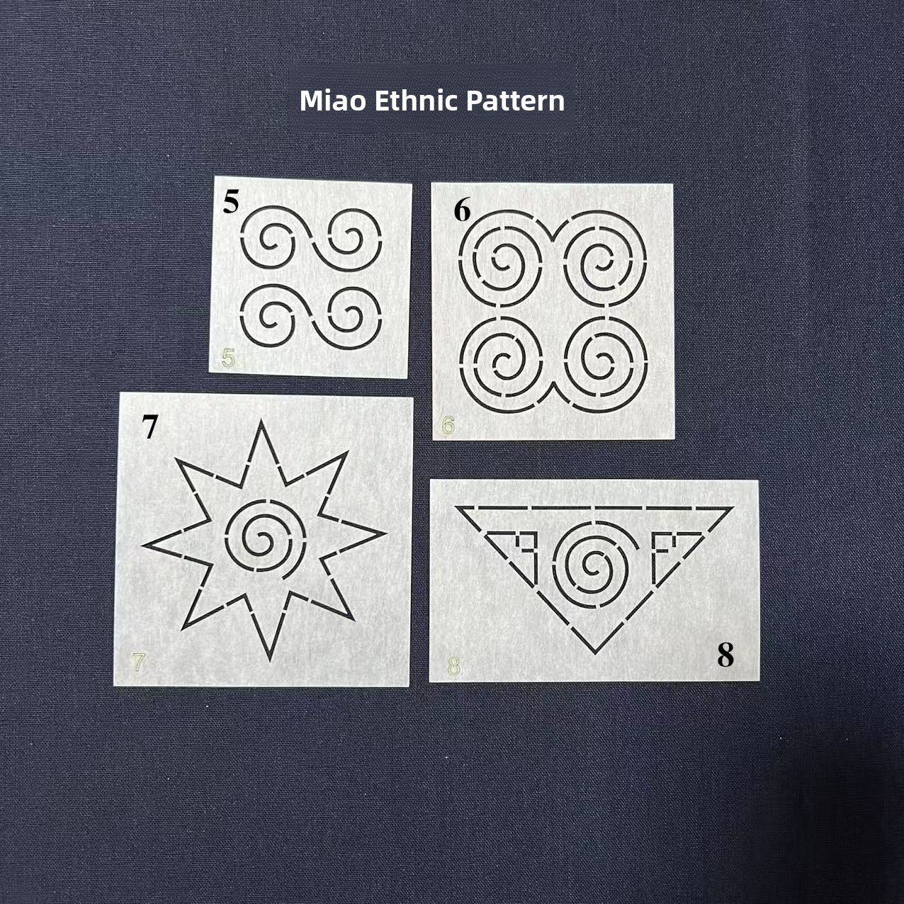 Embroidery Free Pattern - Soft Transfer Embroidery Template Miao Ethnic