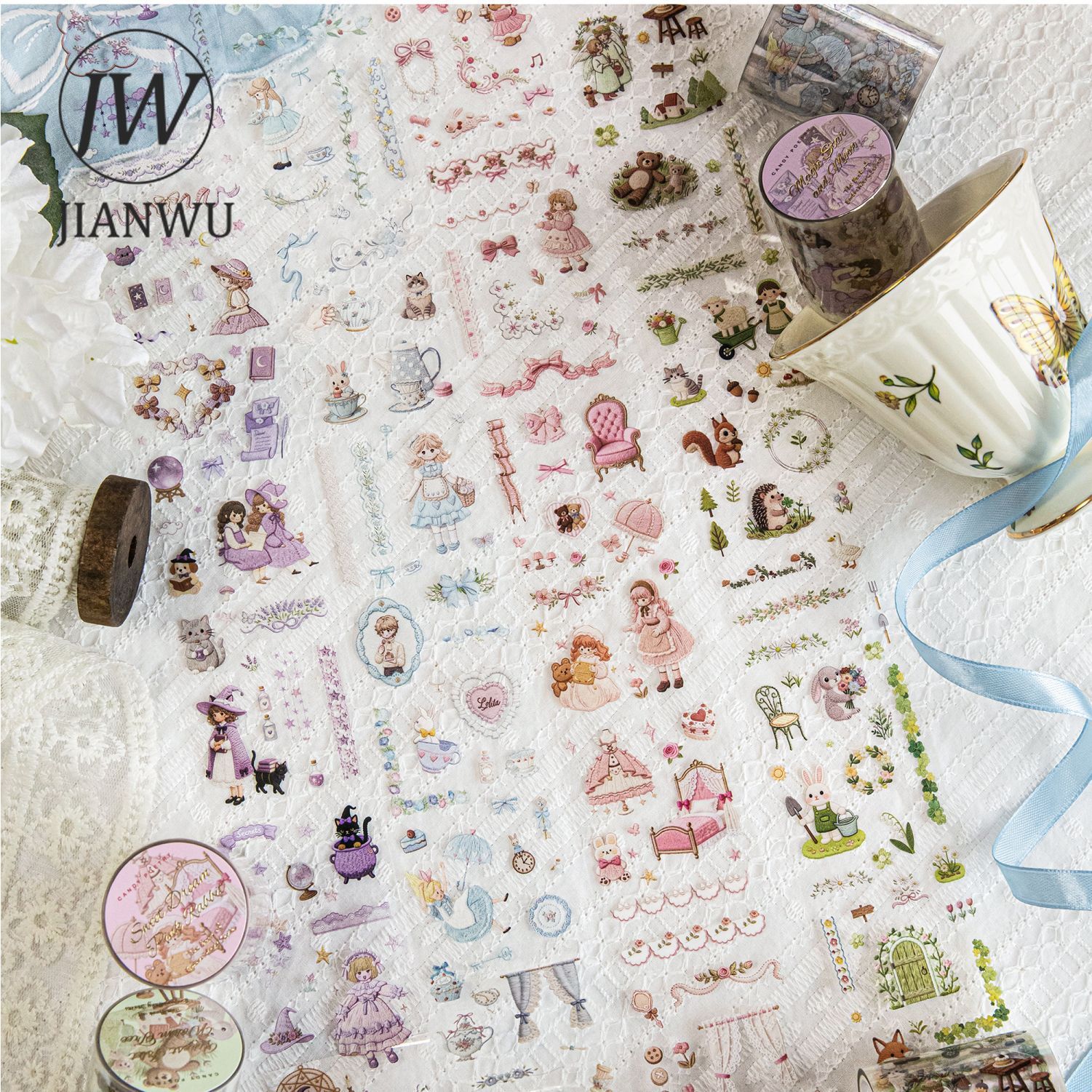 Embroidery Journal Book - JIANWU Embroidery Book Series Cute Girl