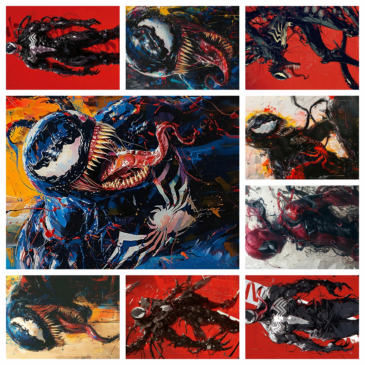 Anime Marvel venom spider-man  - đánh giá và giá Embroidery Kit Set