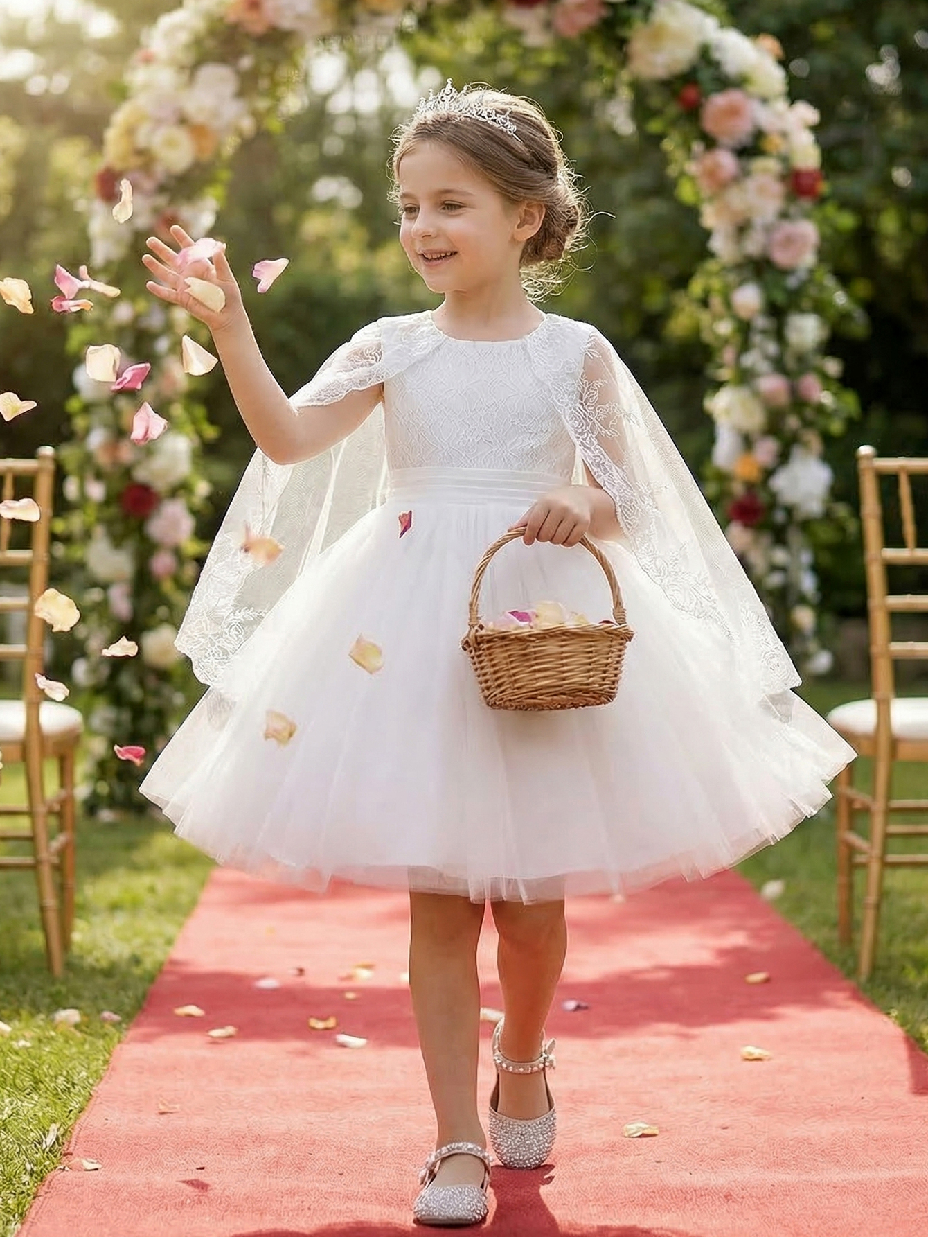 White Formal Wedding Gown for  - đánh giá và giá Embroidery Net Dress