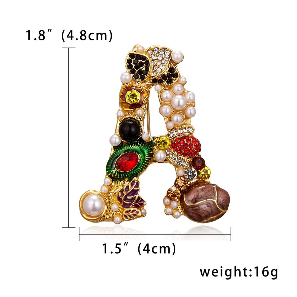 Fashion Enamel Pearl Rhineston - đánh giá và giá Embroidery Letter M