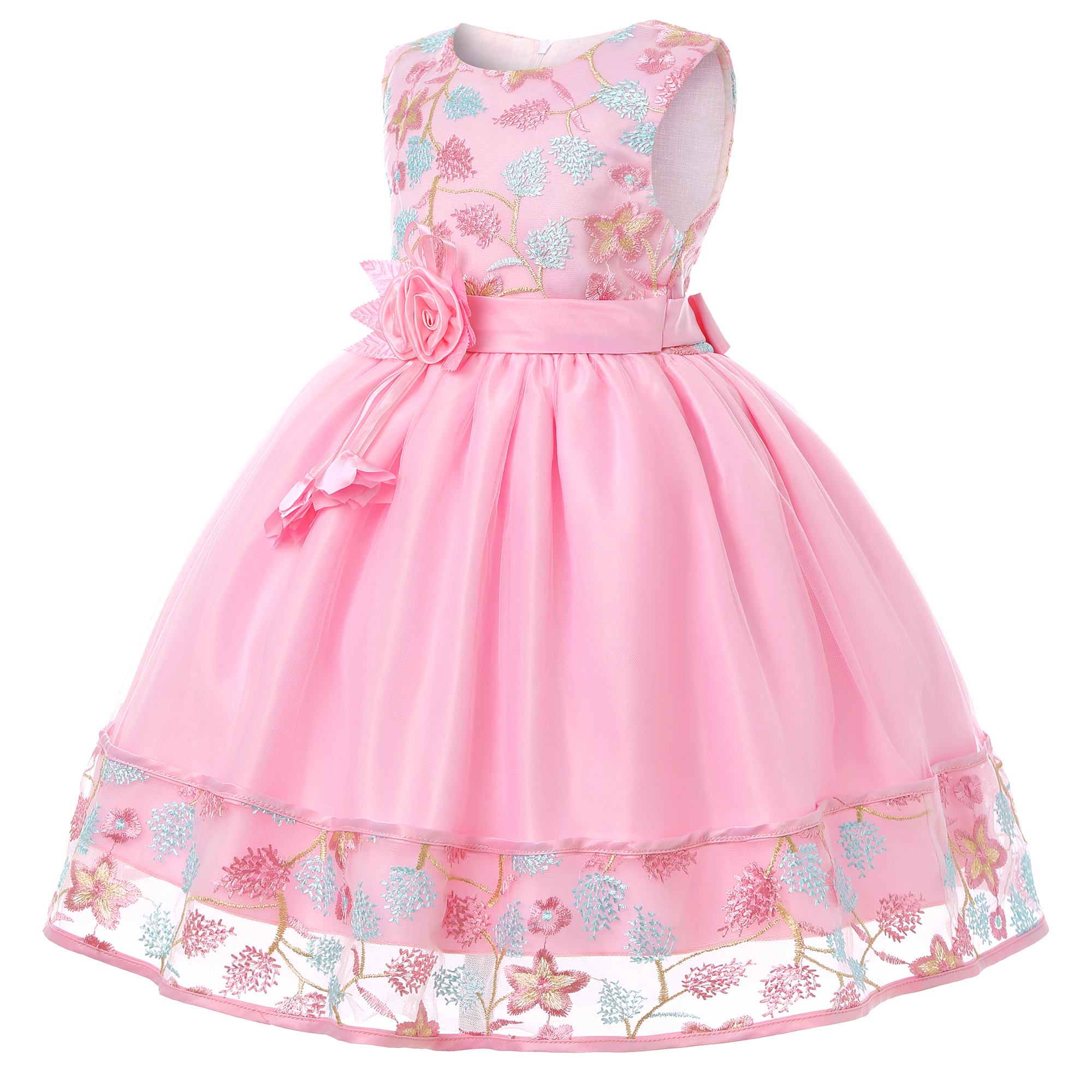 European and American embroide - đánh giá và giá Embroidery Net Dress