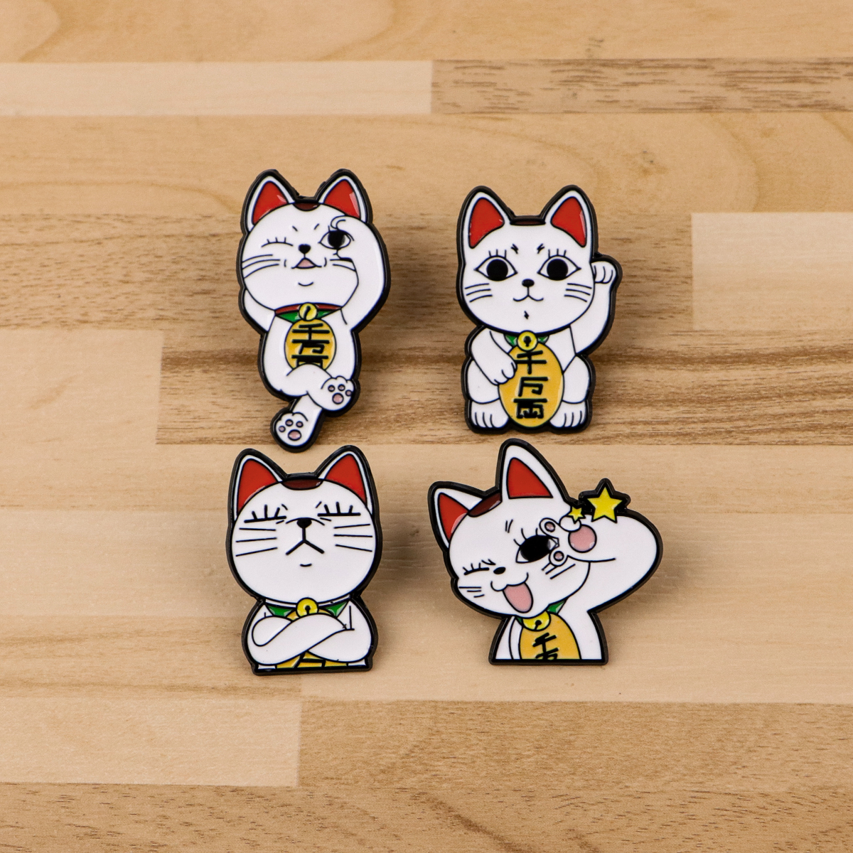 4pcs Anime Monster Enamel Pin  - đánh giá và giá Embroidery Illustration