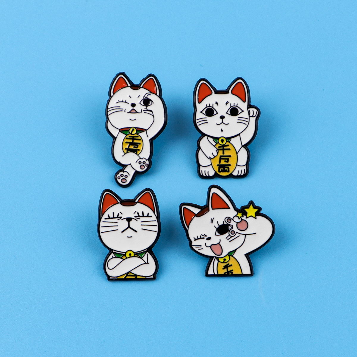 4pcs Anime Monster Enamel Pin  - đánh giá và giá Embroidery Illustration