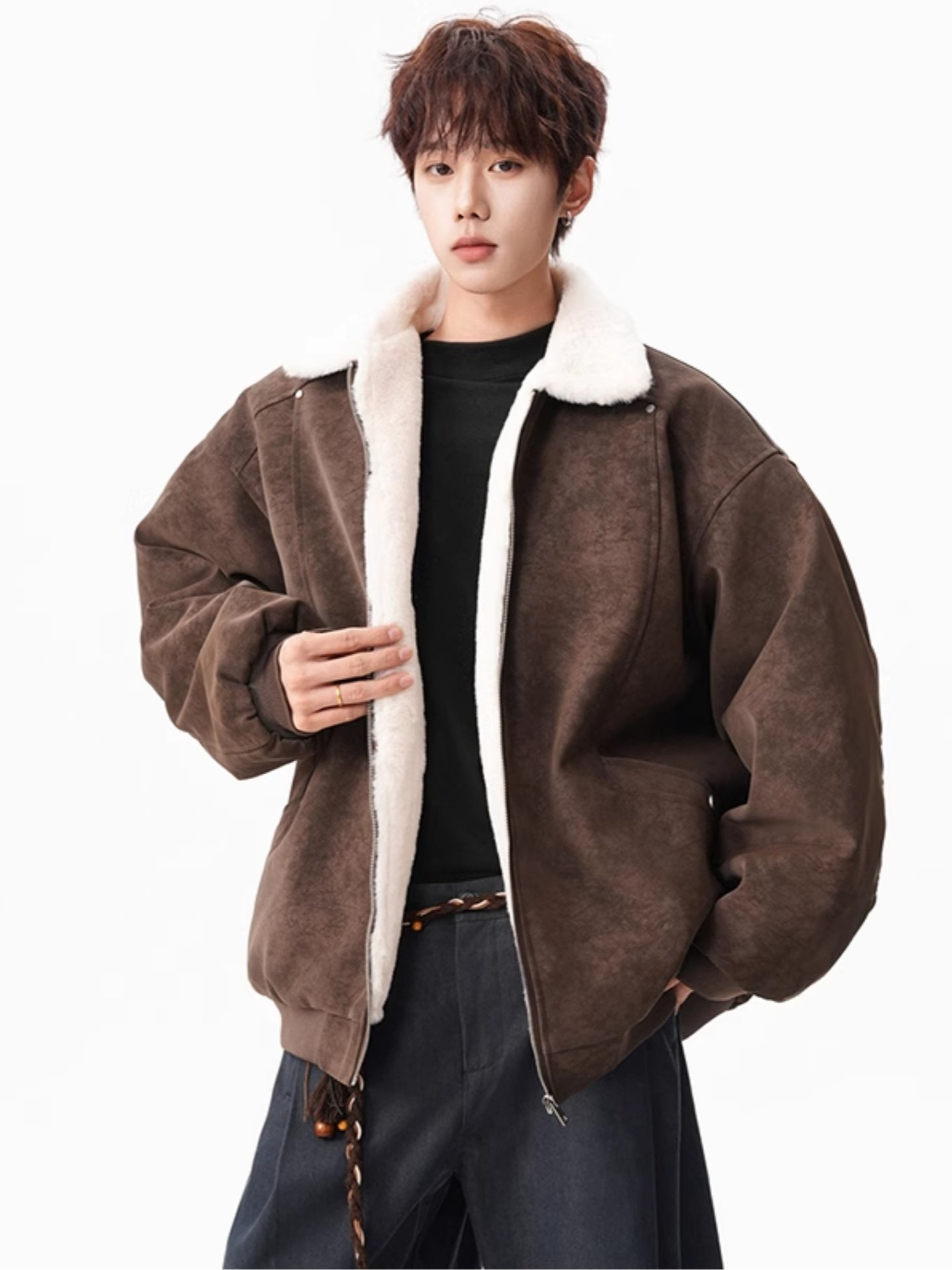 Fur Collar Army Green Jackets  - đánh giá và giá Embroidery University