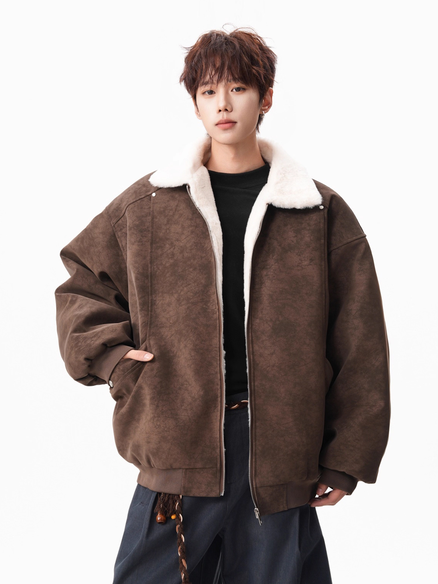 Fur Collar Army Green Jackets  - đánh giá và giá Embroidery University