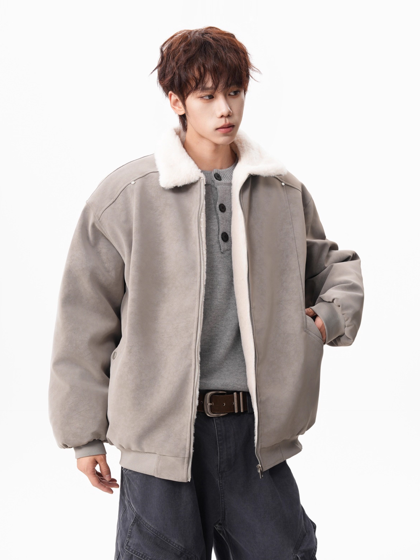 Fur Collar Army Green Jackets  - đánh giá và giá Embroidery University
