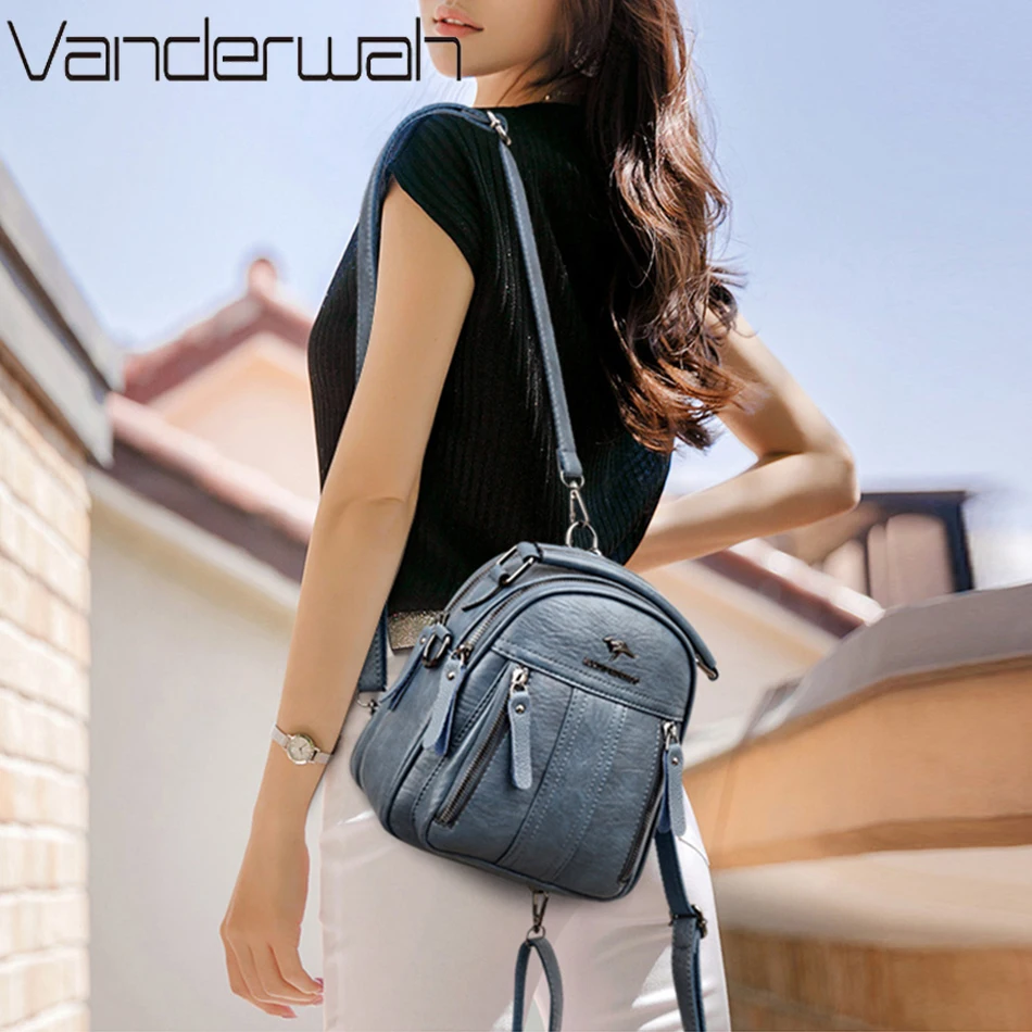 4 In 1 Leather Backpacks Multi - đánh giá và giá Embroidery Font