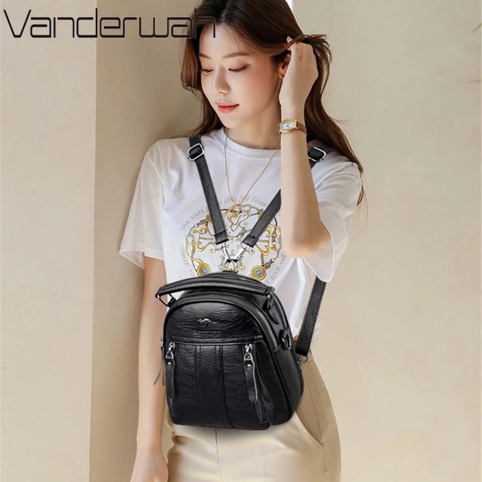 4 In 1 Leather Backpacks Multi - đánh giá và giá Embroidery Font