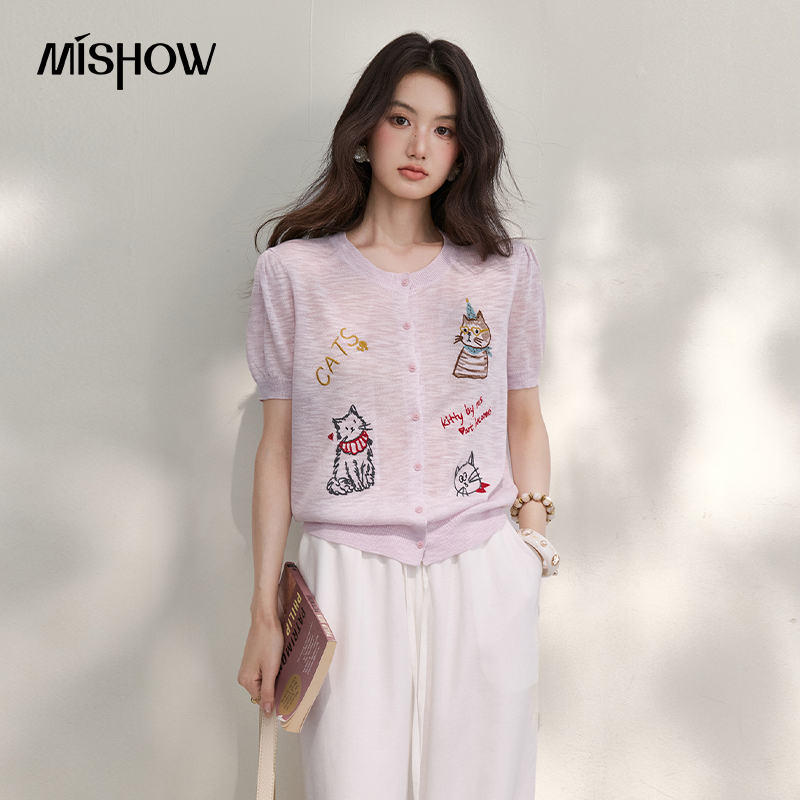MISHOW Sweet Cat Letter Embroi - đánh giá và giá Embroidery Font