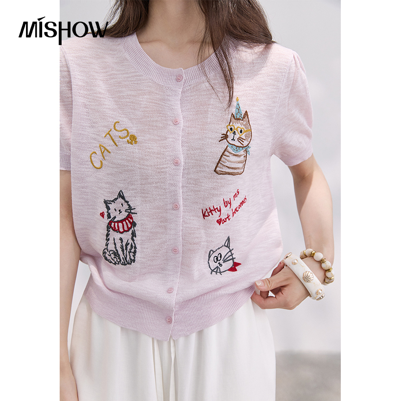 MISHOW Sweet Cat Letter Embroi - đánh giá và giá Embroidery Font