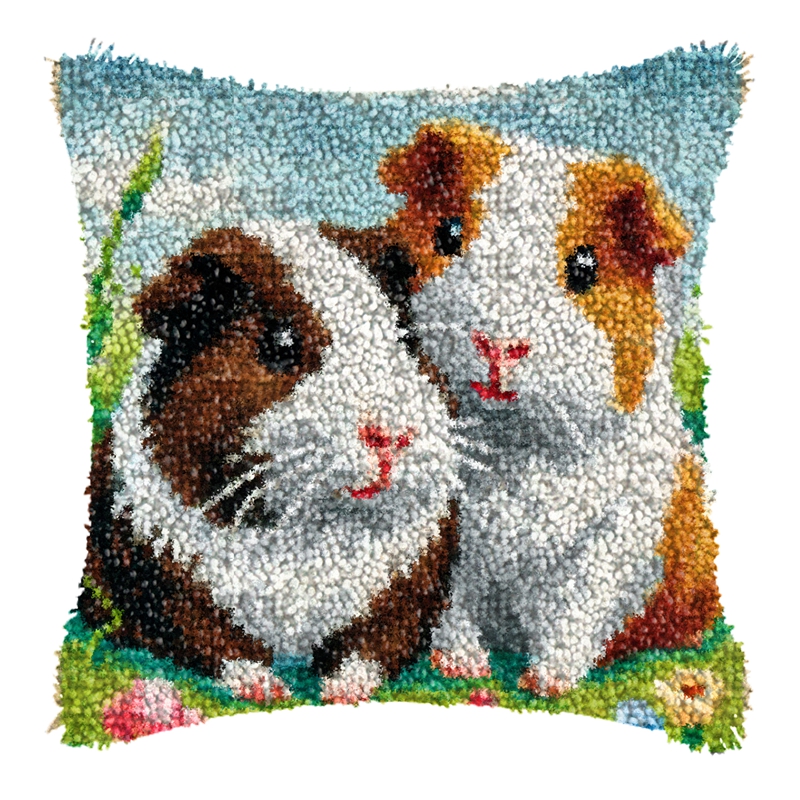 DIY Rabbit Cat Latch Hook Rug  - đánh giá và giá Embroidery Rabbit