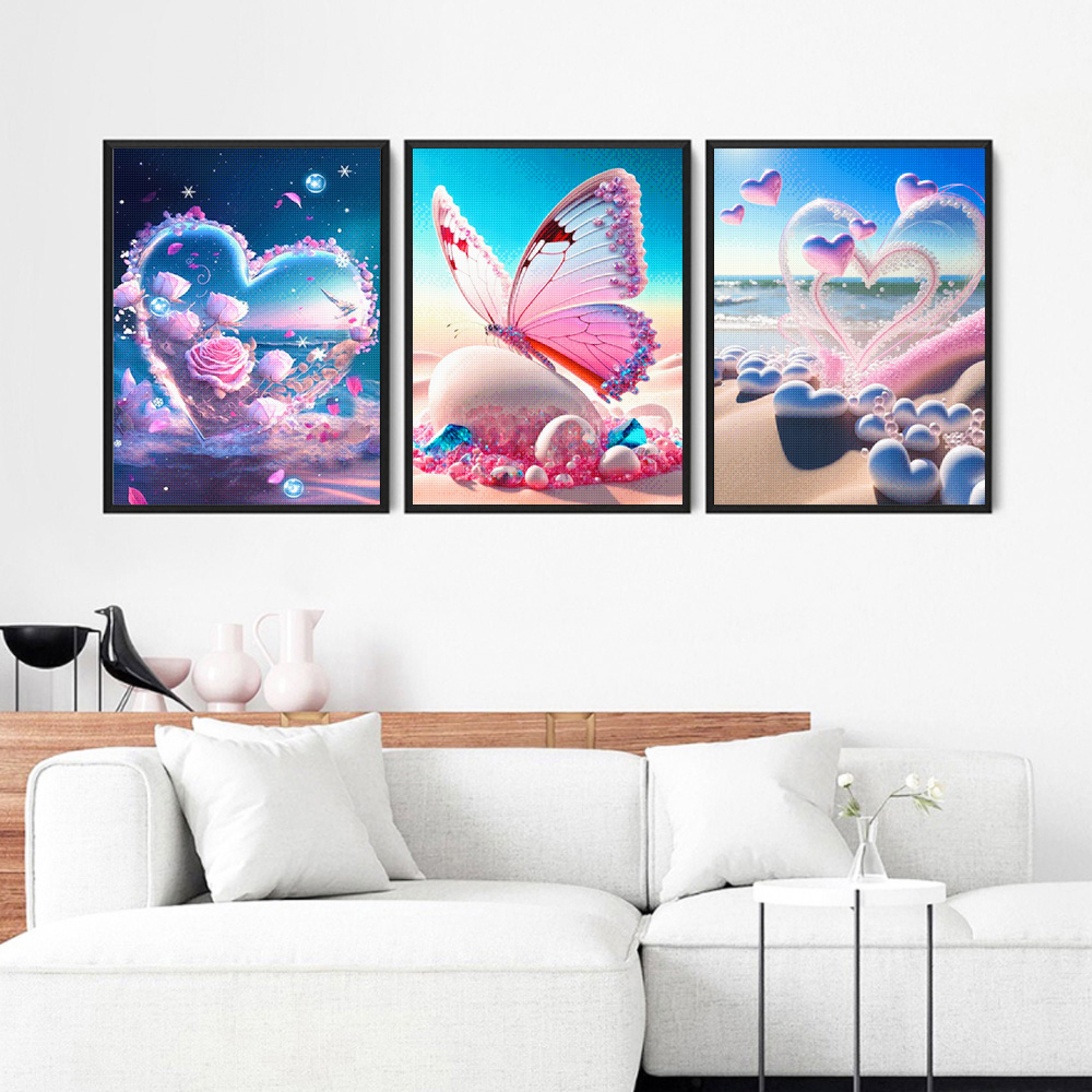 5D DIY Seaside Landscape Diamo - đánh giá và giá Embroidery Kit Set
