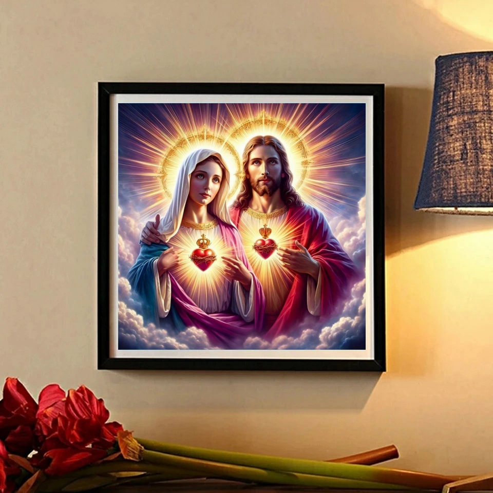 1pc frameless  Mother of Jesus - đánh giá và giá Embroidery Translate
