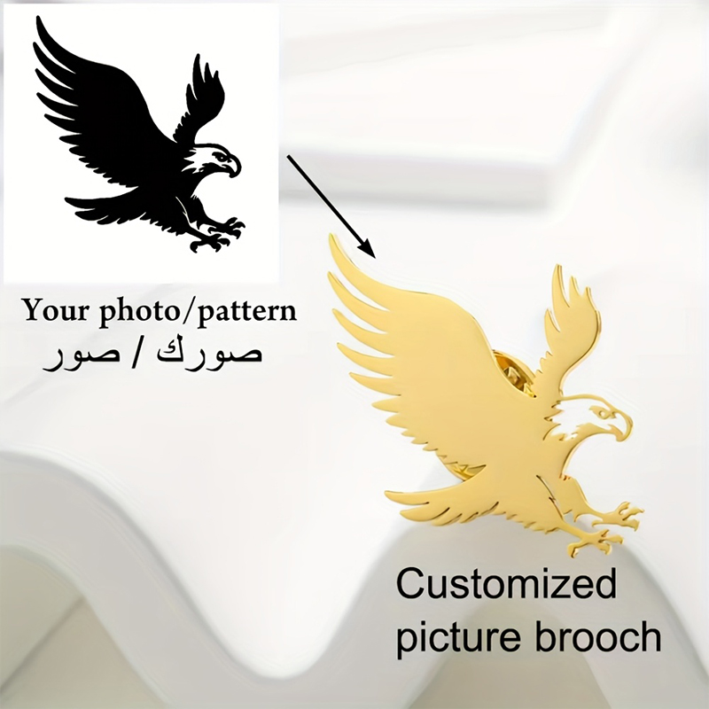 Custom Logo Brooch Personalize - đánh giá và giá Embroidery Illustration
