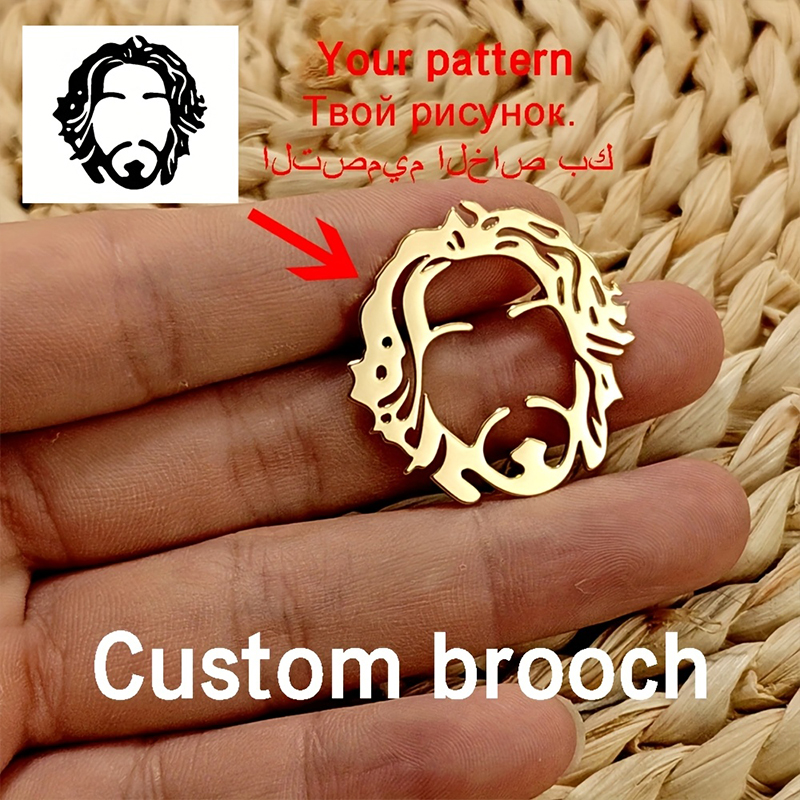 Custom Logo Brooch Personalize - đánh giá và giá Embroidery Illustration