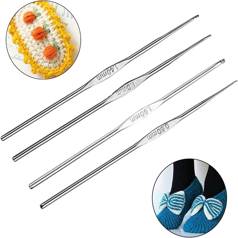 4 Pcs Stainless Steel Crochet  - đánh giá và giá Embroidery Needle
