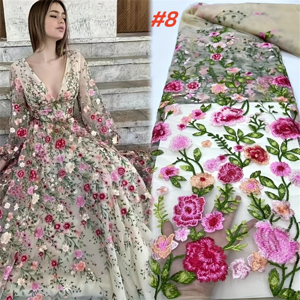 Wholesale French Luxury Mesh E - đánh giá và giá Embroidery Net Dress