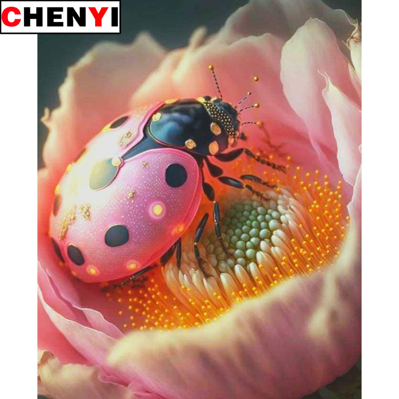 5D Diamond Painting Full Drill - đánh giá và giá Embroidery Lady Bug