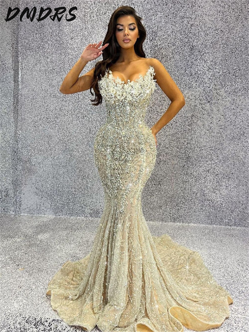 Luxury Mermaid Evening Dresses - đánh giá và giá Embroidery Abaya