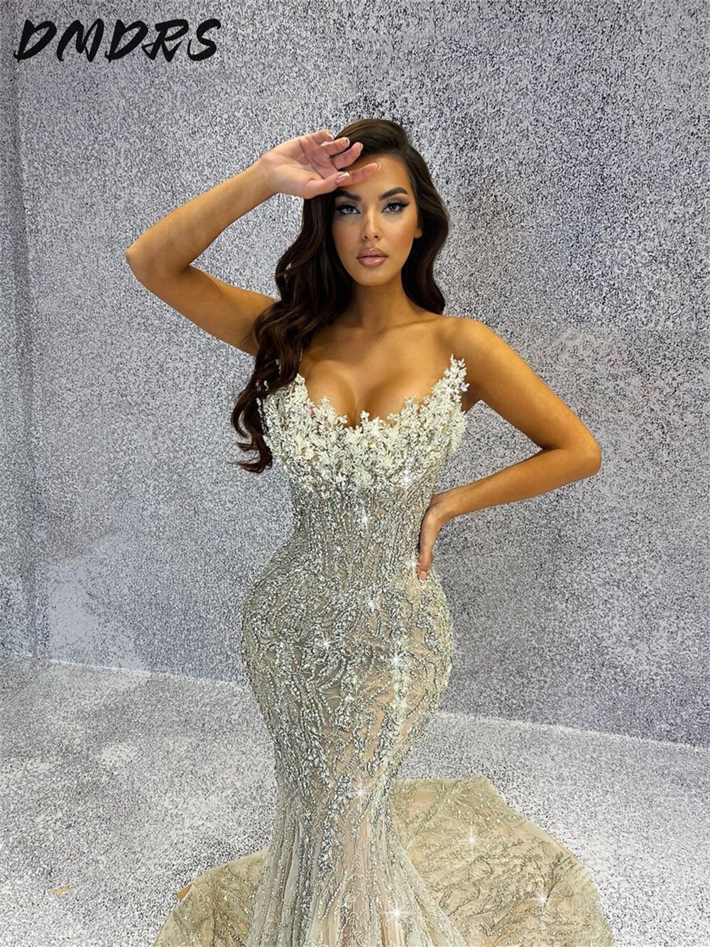 Luxury Mermaid Evening Dresses - đánh giá và giá Embroidery Abaya