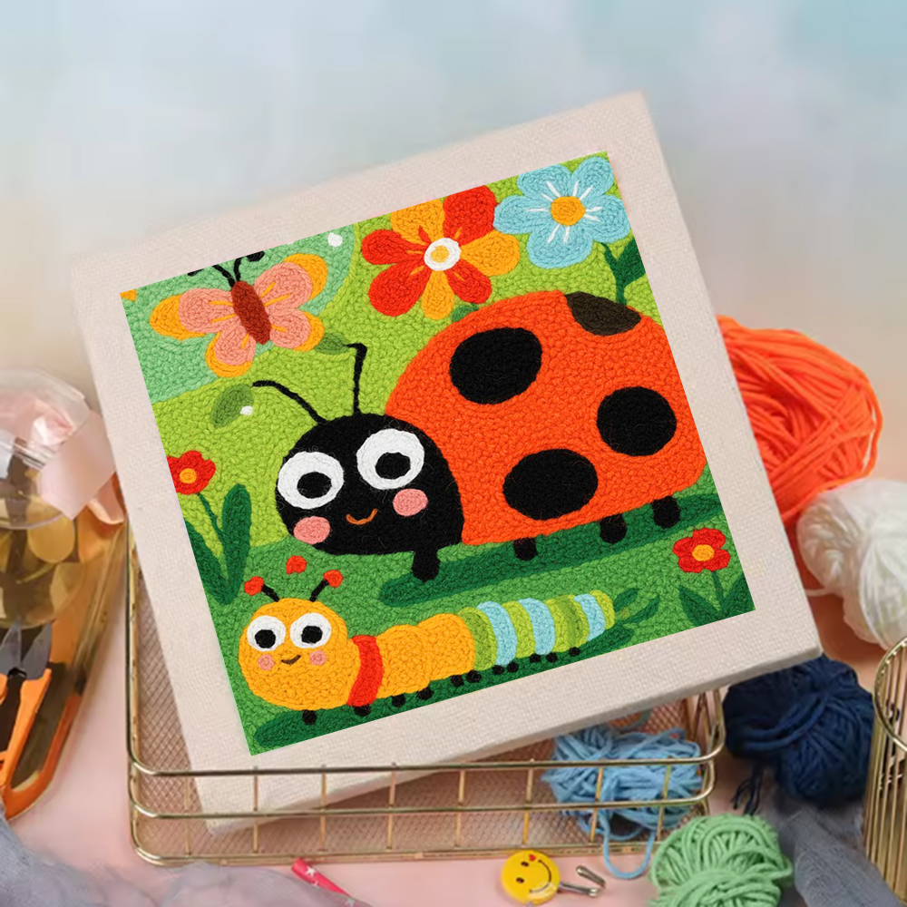 CHENISTORY Punch Needle Kit Ab - đánh giá và giá Embroidery Lady Bug