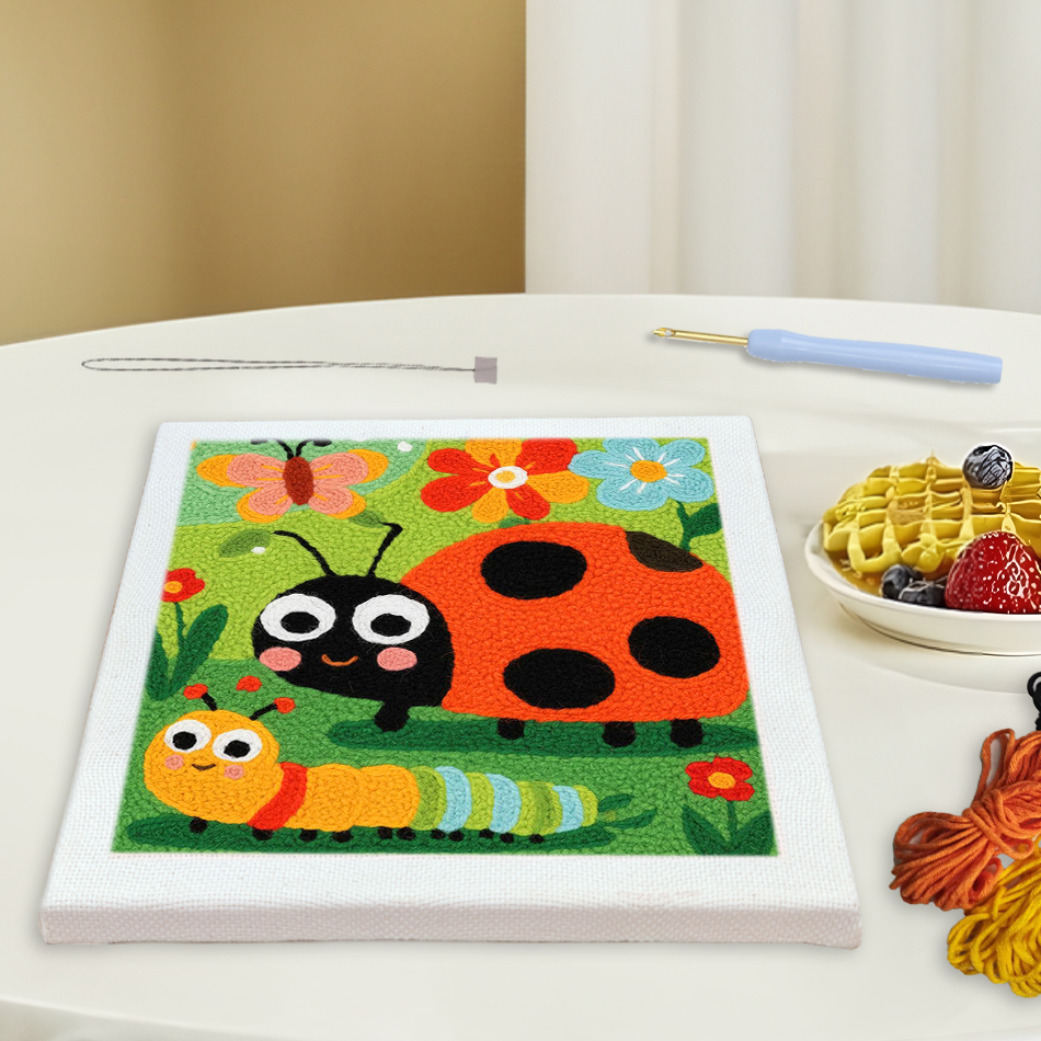 CHENISTORY Punch Needle Kit Ab - đánh giá và giá Embroidery Lady Bug