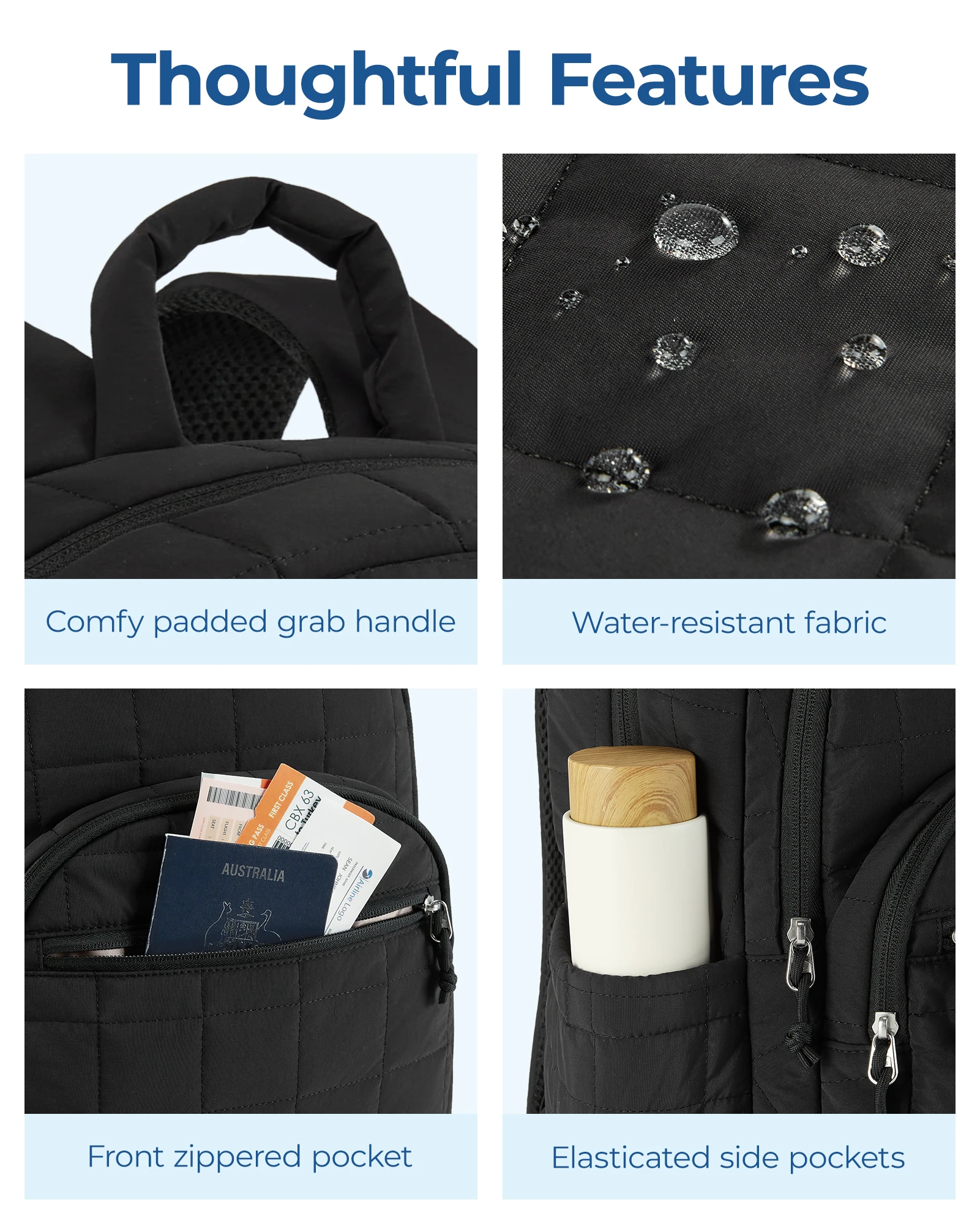 BAGSMART Women's Backpack Trav - đánh giá và giá Embroidery University