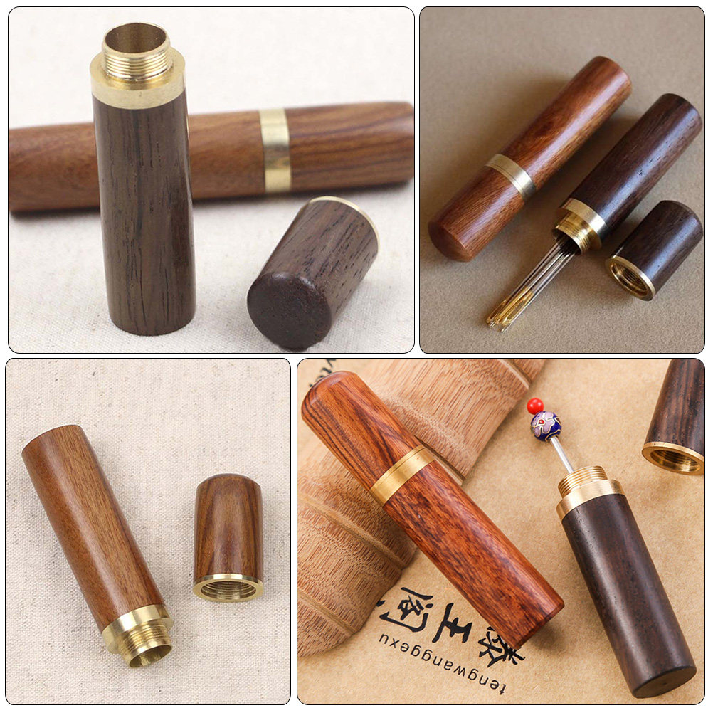 4Pcs Needle Case Wooden Style  - đánh giá và giá Embroidery Needle
