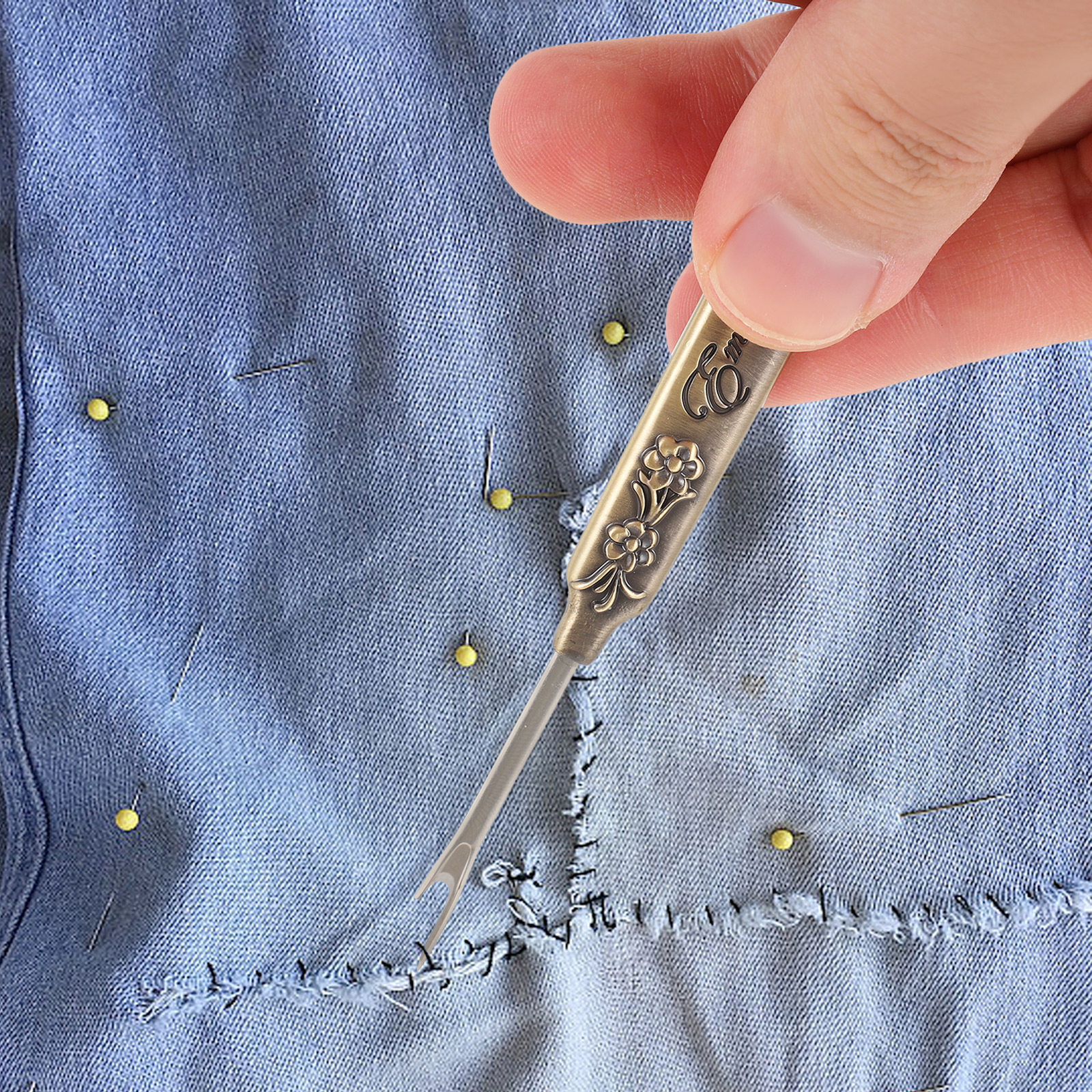 Seam Ripper Zinc Alloy Vintage - đánh giá và giá Embroidery Removal Tool