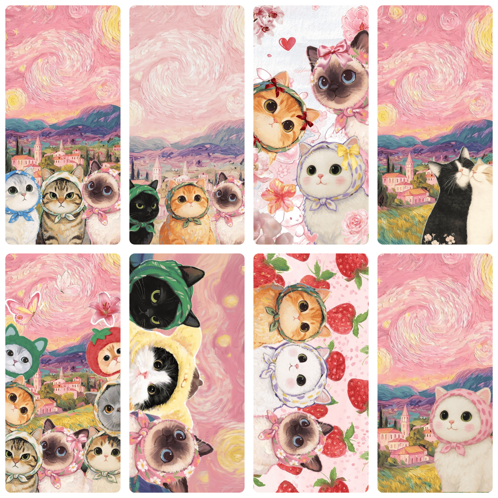 Cats with Bandanas in Pink Sta - đánh giá và giá Embroidery Translate