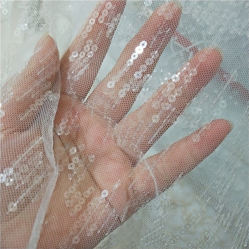 Tulle Embroidery Fabric for We - đánh giá và giá Embroidery Net Dress