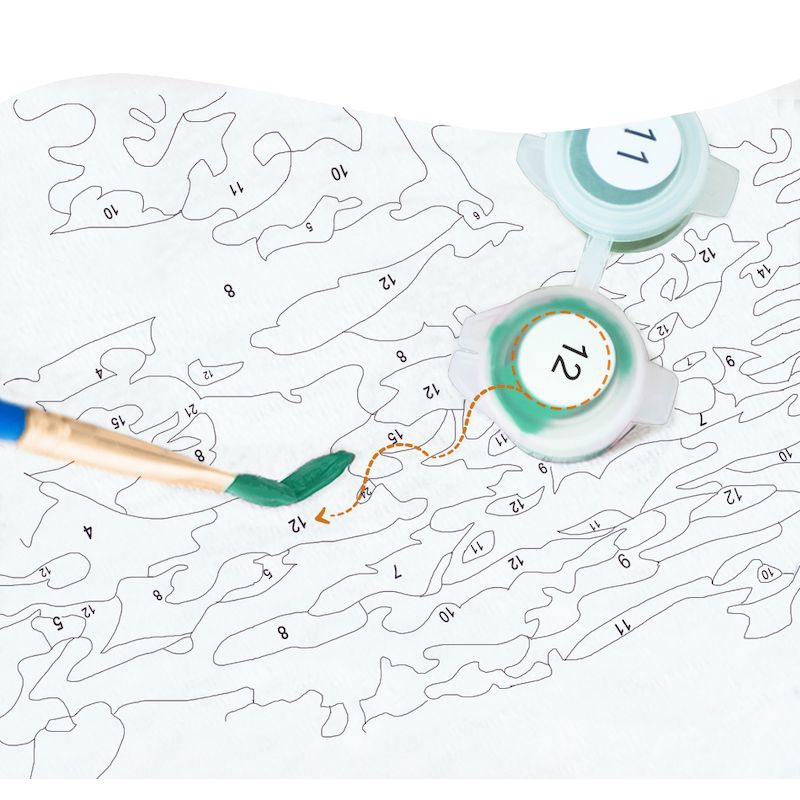 Painting By Numbers Wolf Oil P - đánh giá và giá Embroidery Translate