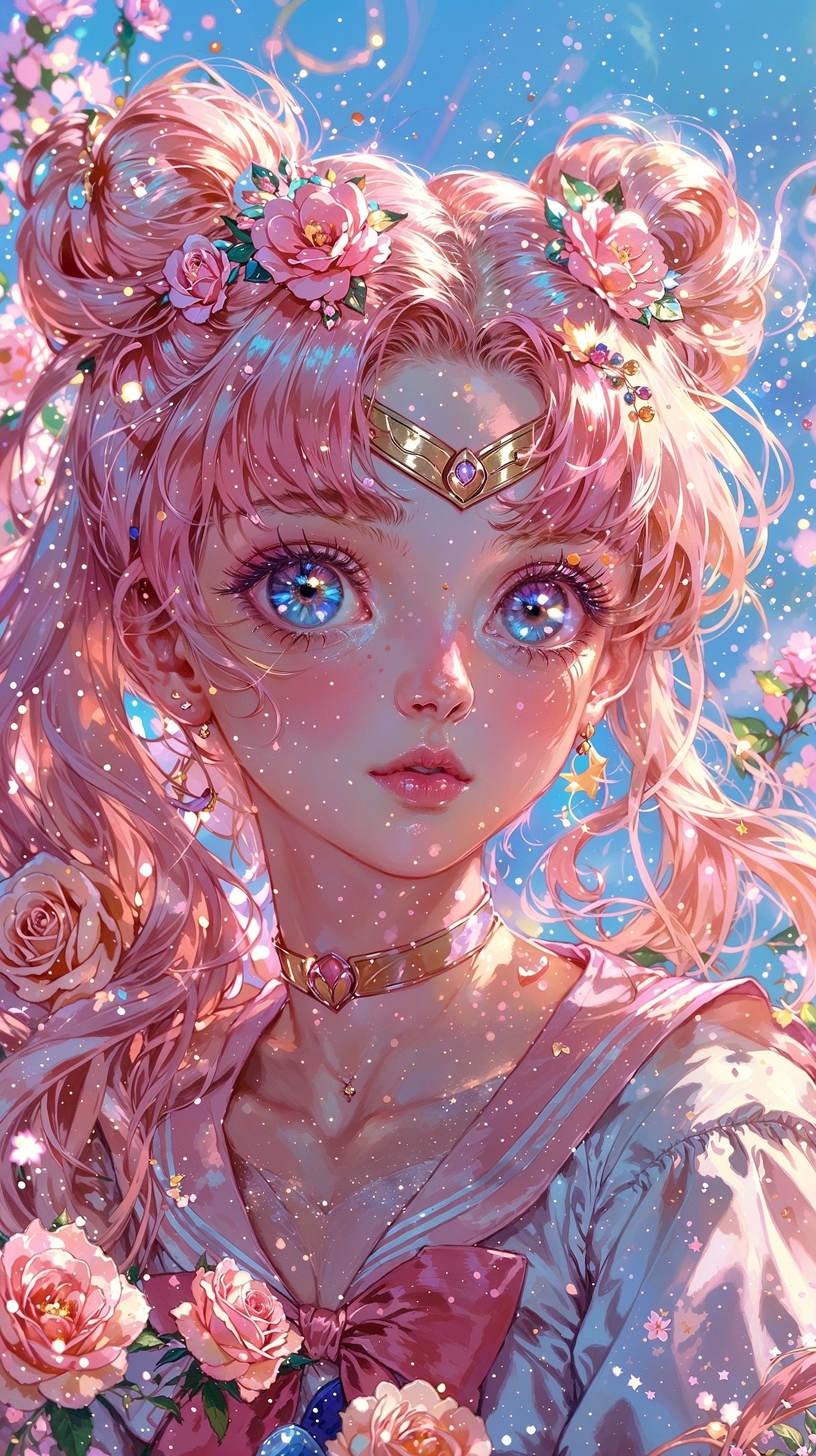 Kawaii Sailor Moon Oil Paintin - đánh giá và giá Embroidery Translate