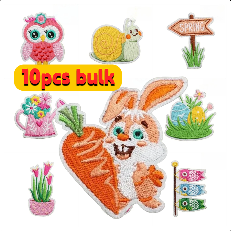 10/20PCS Bulk Spring Theme Emb - đánh giá và giá Embroidery Lady Bug