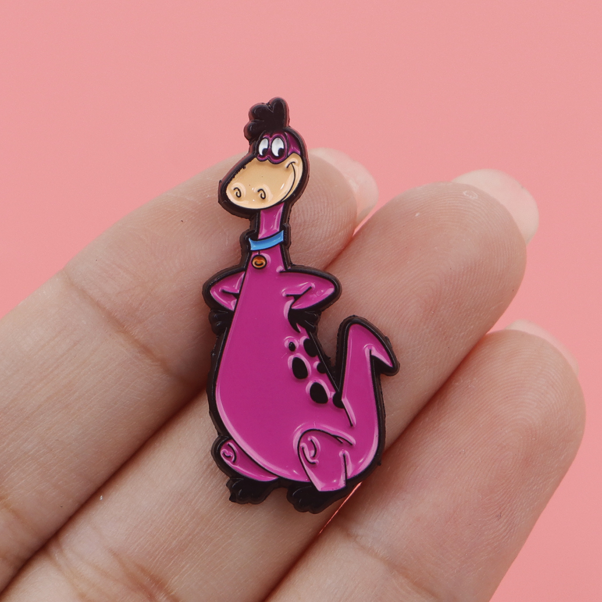 Cartoon Dinosaur Enamel Pin Ba - đánh giá và giá Embroidery Illustration
