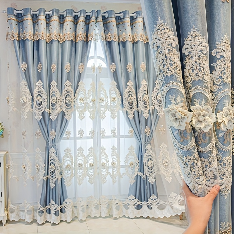 1pc Luxury Double-layer Europe - đánh giá và giá Embroidery Free Pattern
