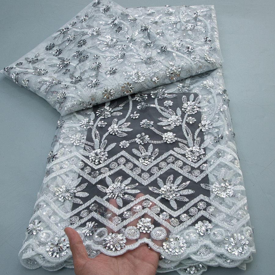 2026 French Sequins Lace Fabri - đánh giá và giá Embroidery Abaya