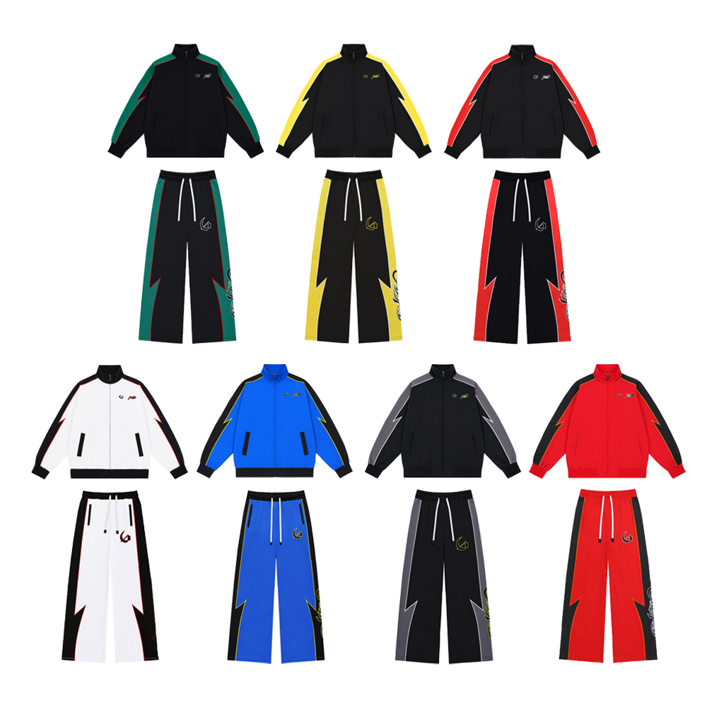Y2k Streetwear Men's Sets Two  - đánh giá và giá Embroidery Font