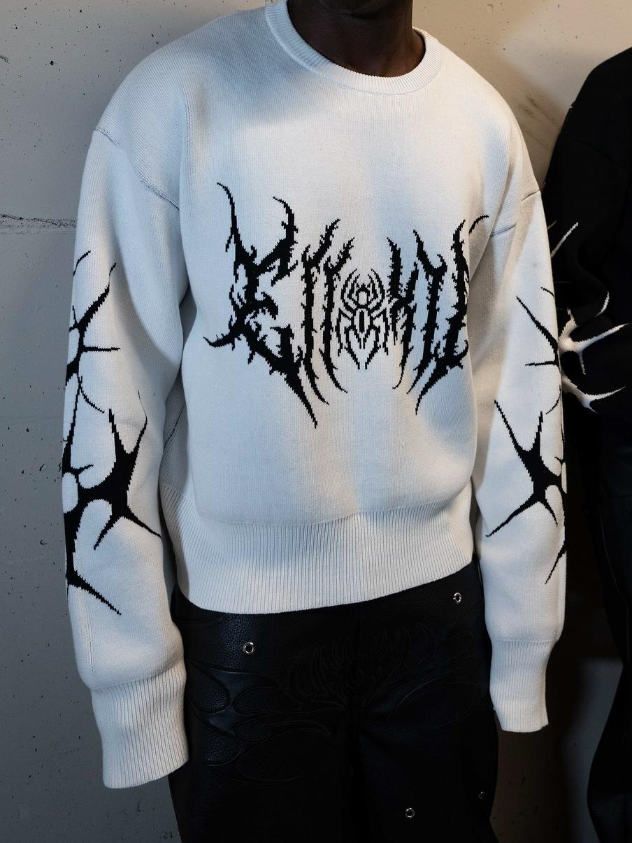 Women's Casual Punk Top Black  - đánh giá và giá Embroidery Font